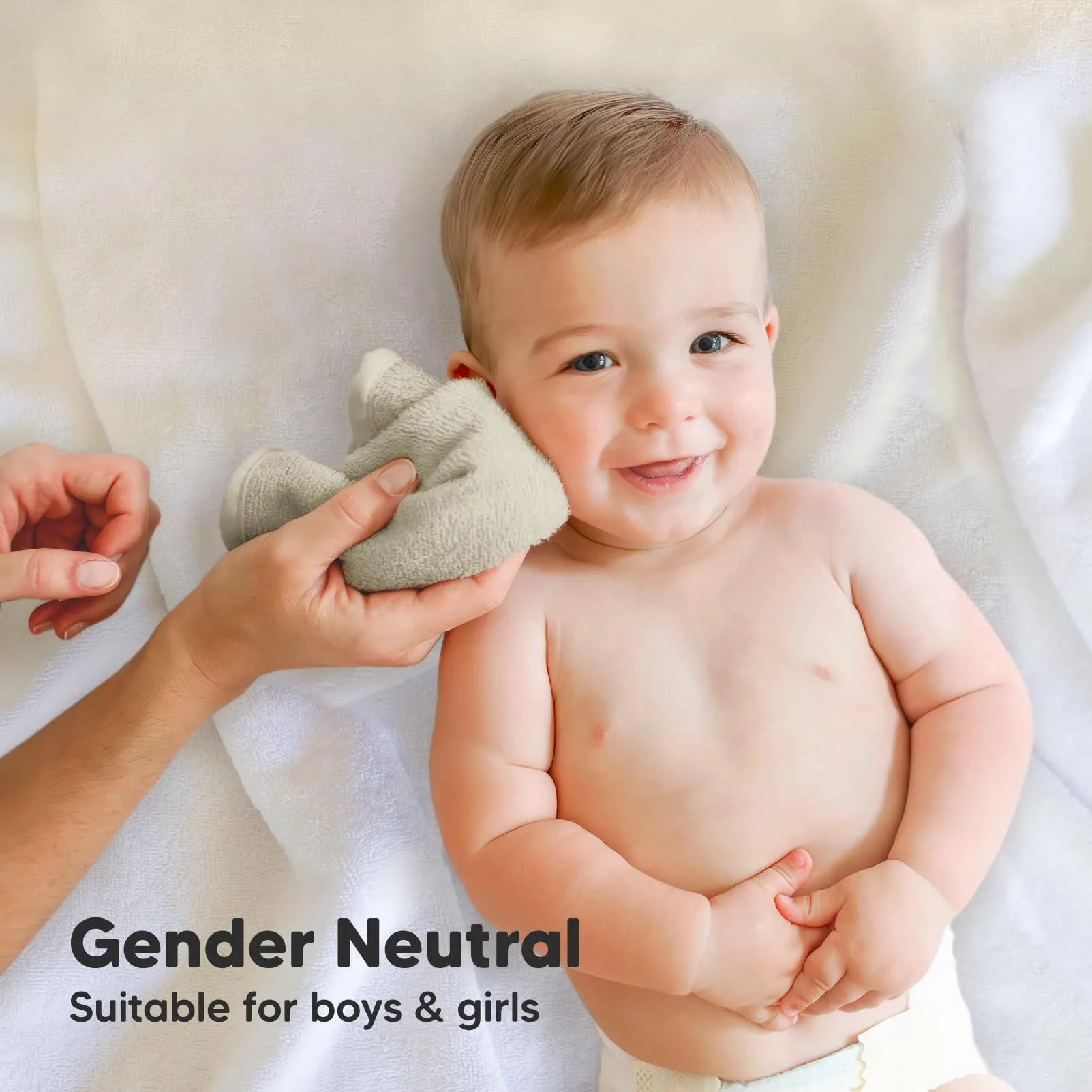 KeaBabies: Baby Washcloths, Soft Viscose, Bamboo Deluxe