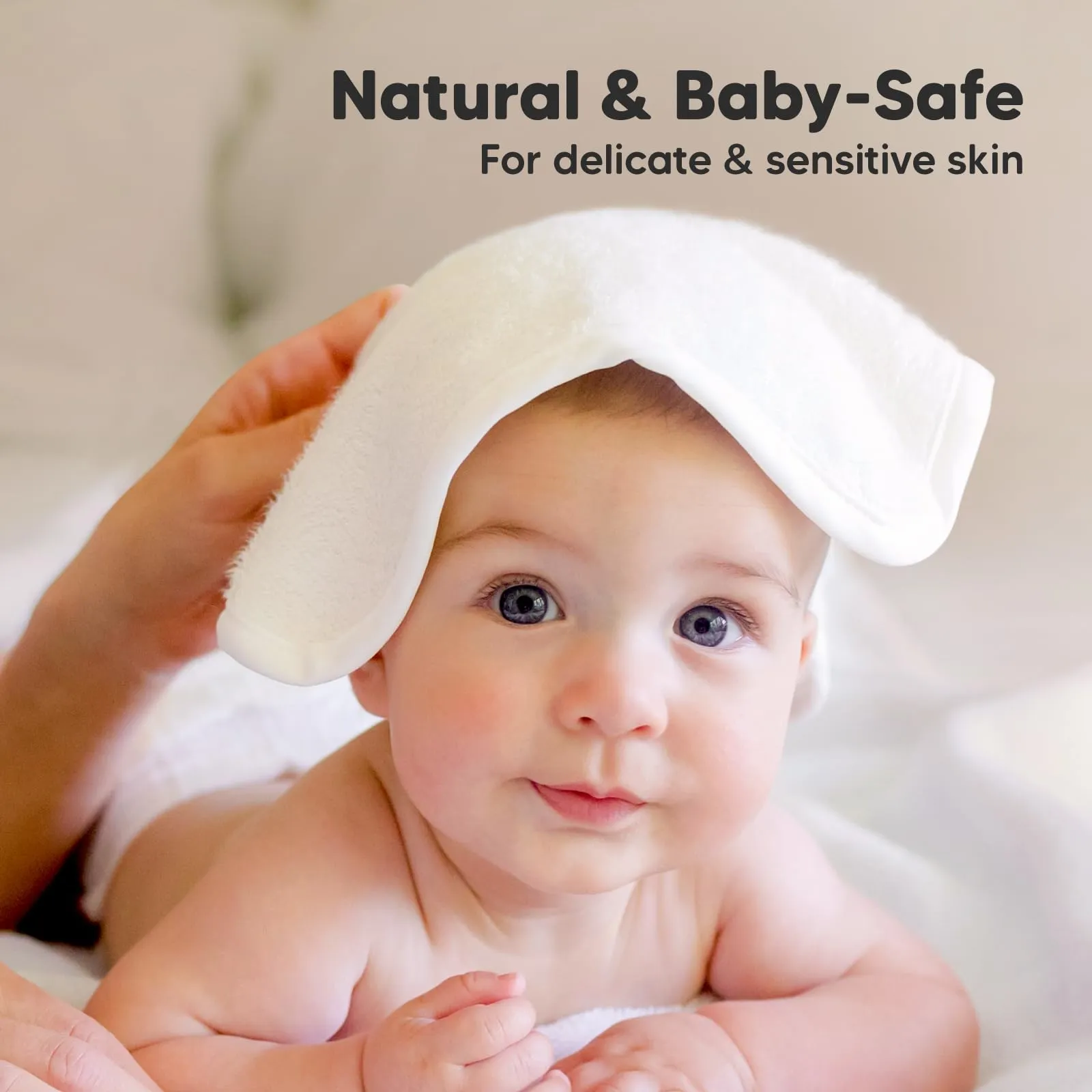 KeaBabies: Baby Washcloths, Soft Viscose, Bamboo Deluxe
