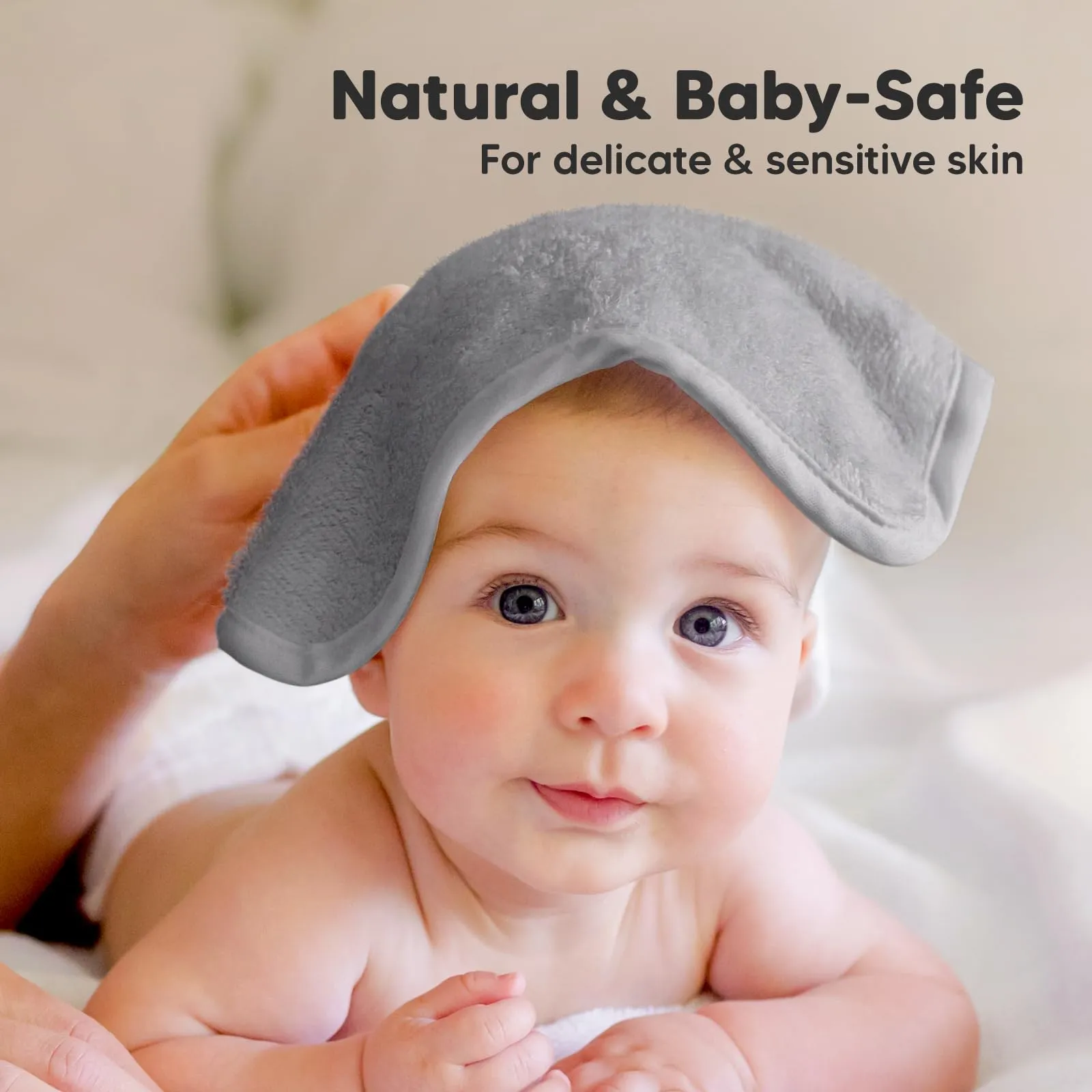 KeaBabies: Baby Washcloths, Soft Viscose, Bamboo Deluxe