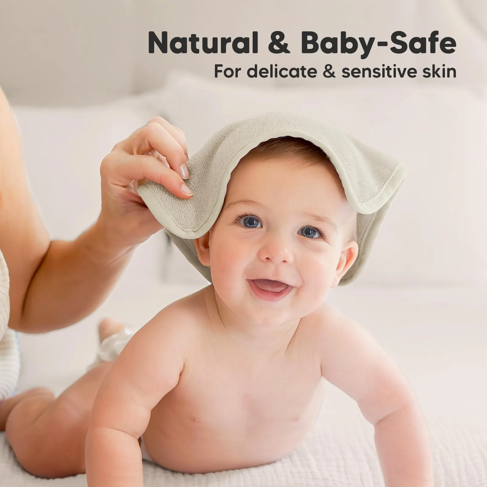 KeaBabies: Baby Washcloths, Soft Viscose, Bamboo Deluxe
