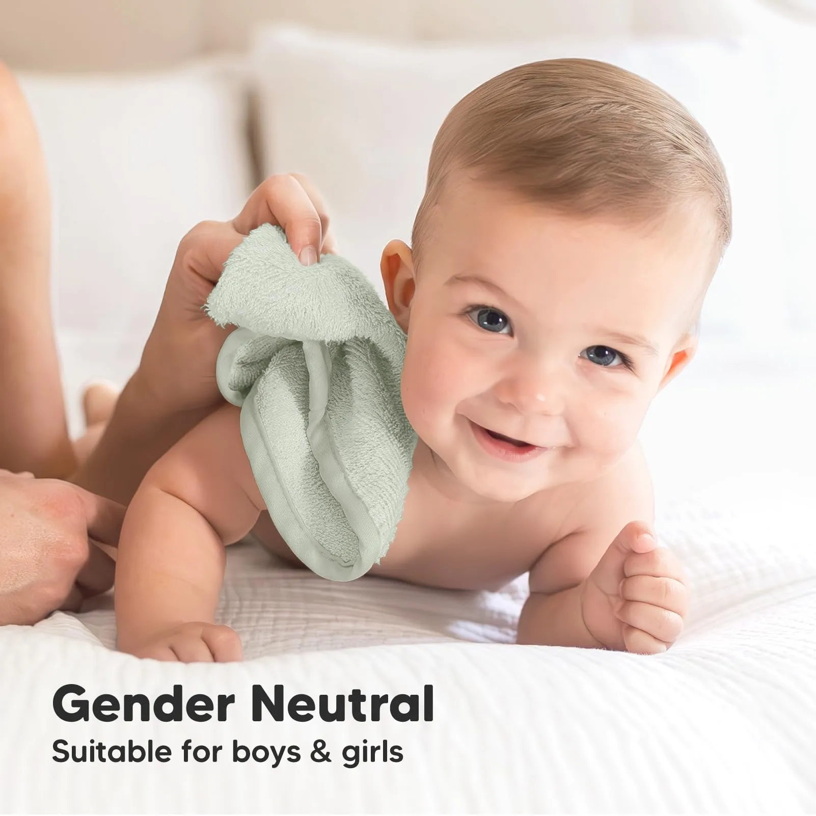 KeaBabies: Baby Washcloths, Soft Viscose, Bamboo Deluxe