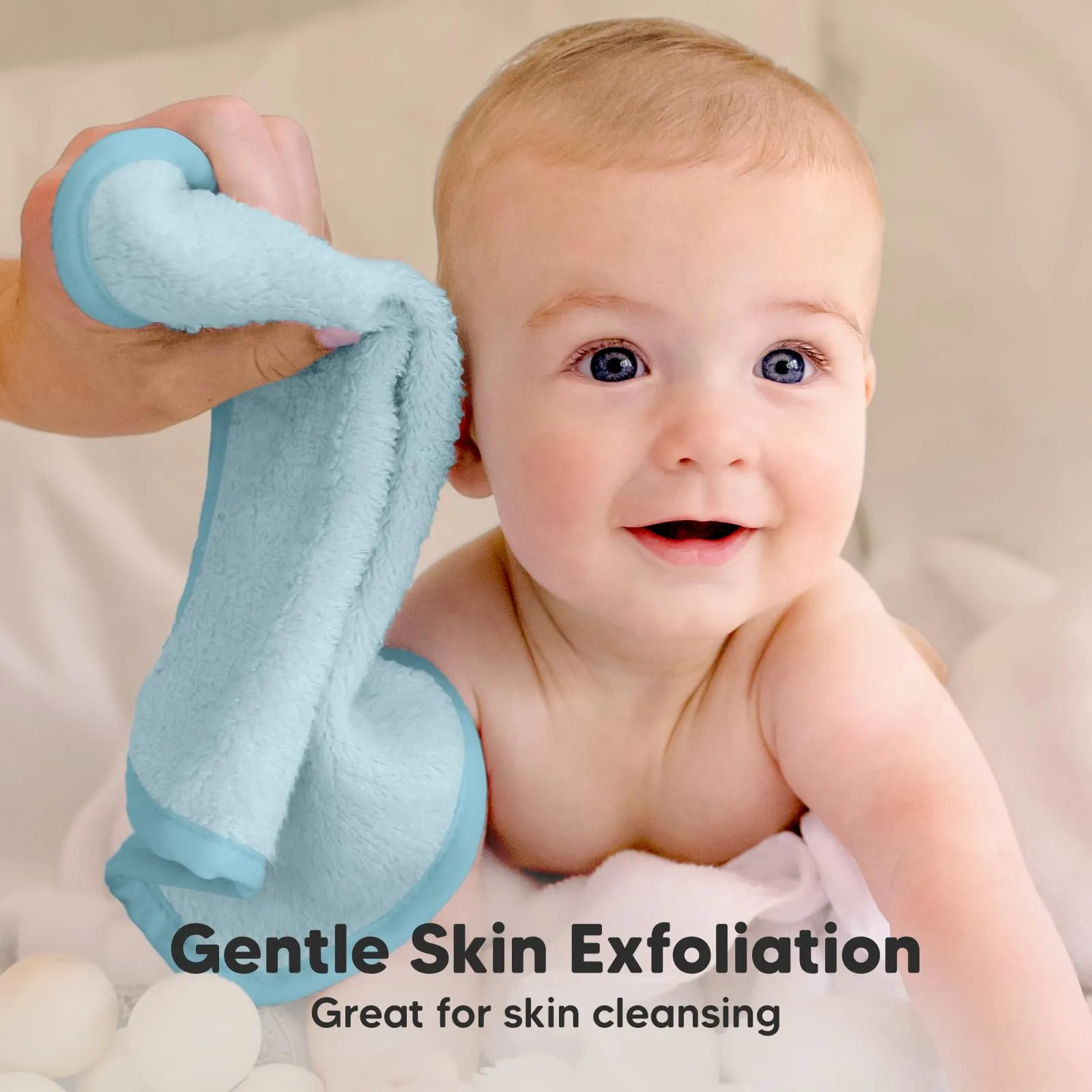 KeaBabies: Baby Washcloths, Soft Viscose, Bamboo Deluxe