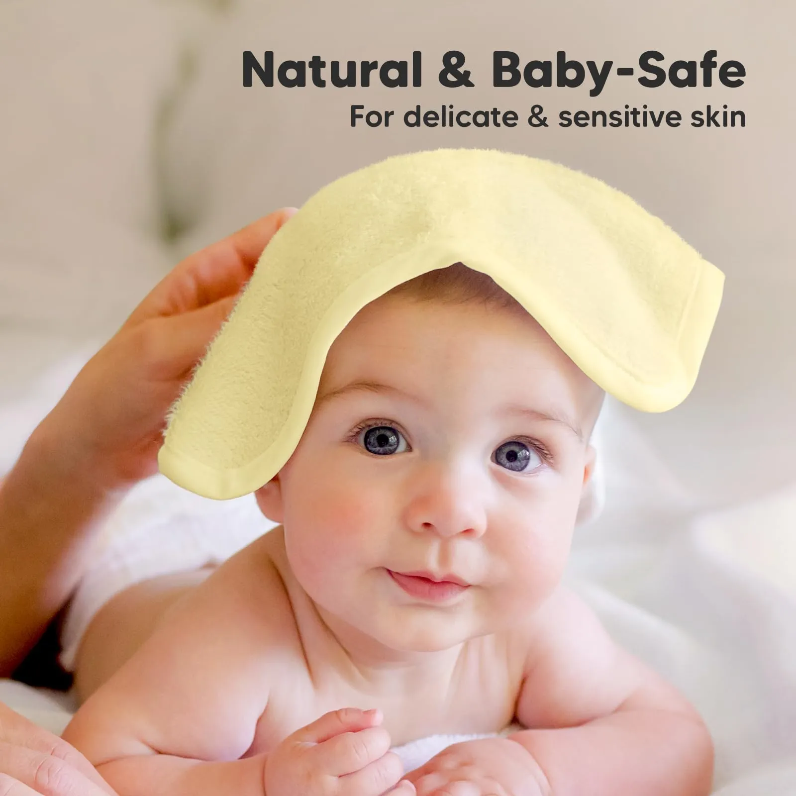 KeaBabies: Baby Washcloths, Soft Viscose, Bamboo Deluxe