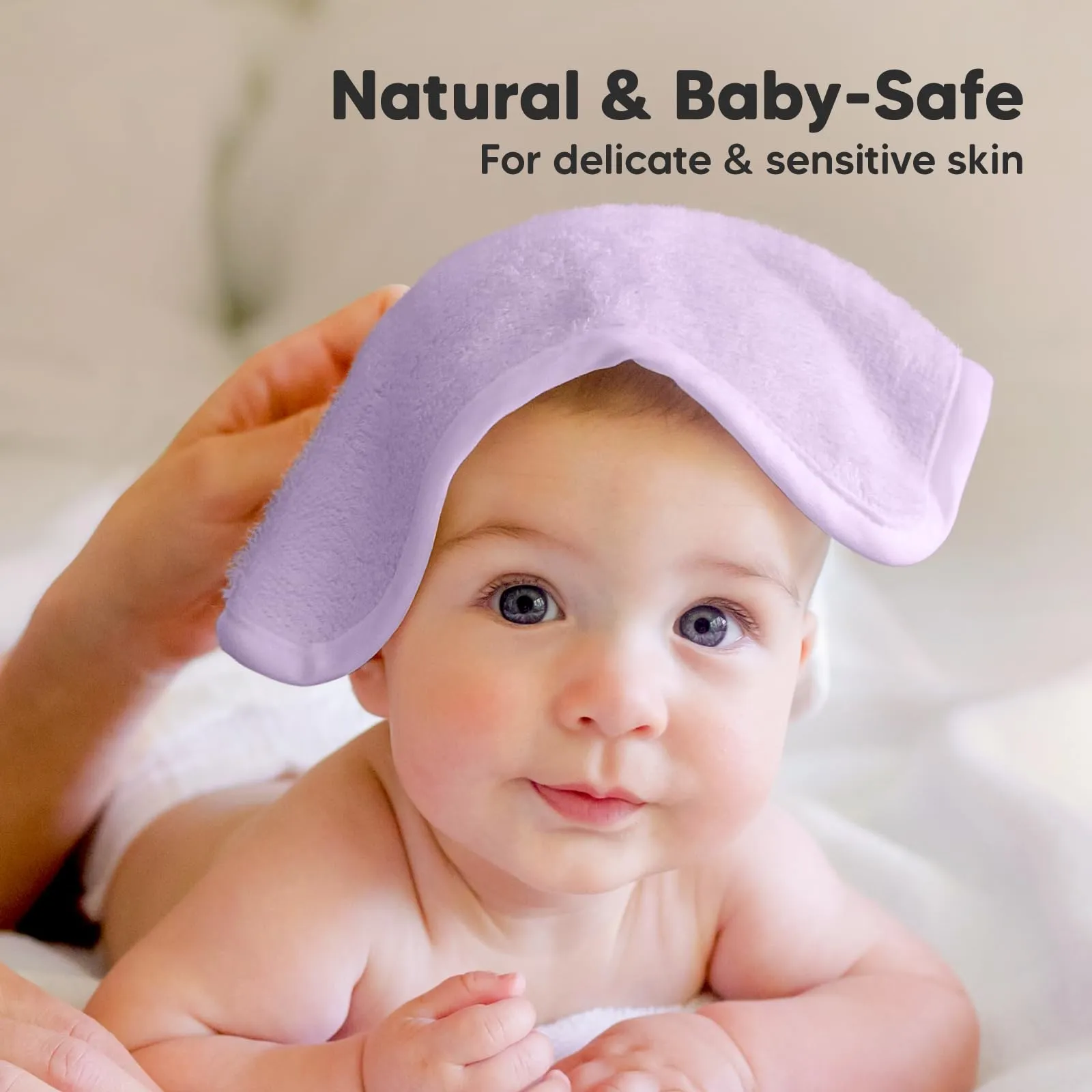 KeaBabies: Baby Washcloths, Soft Viscose, Bamboo Deluxe