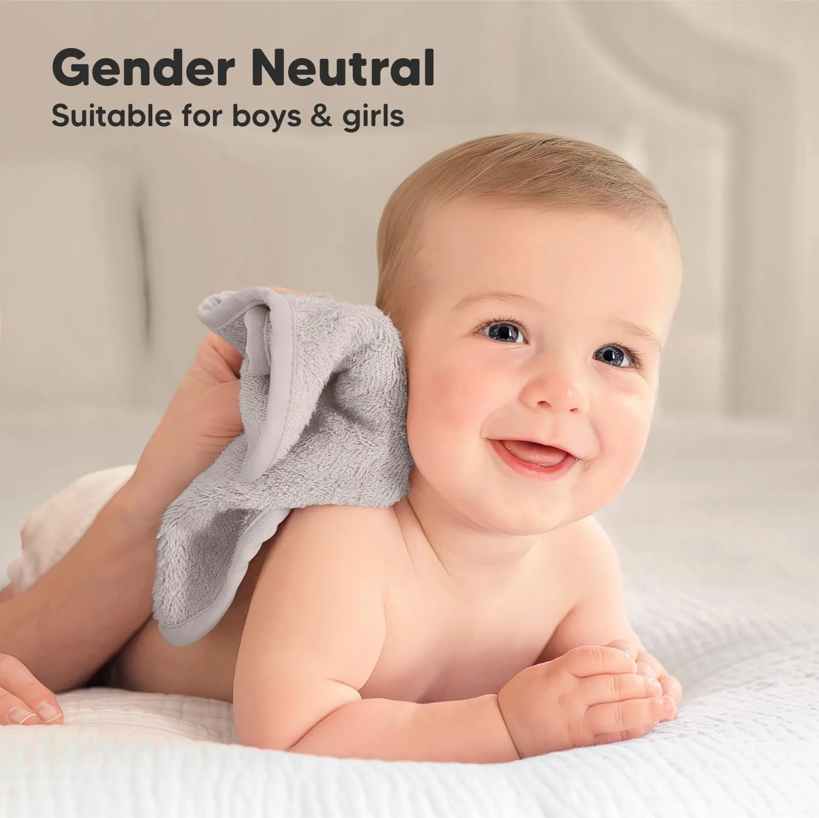 KeaBabies: Baby Washcloths, Soft Viscose, Bamboo Deluxe