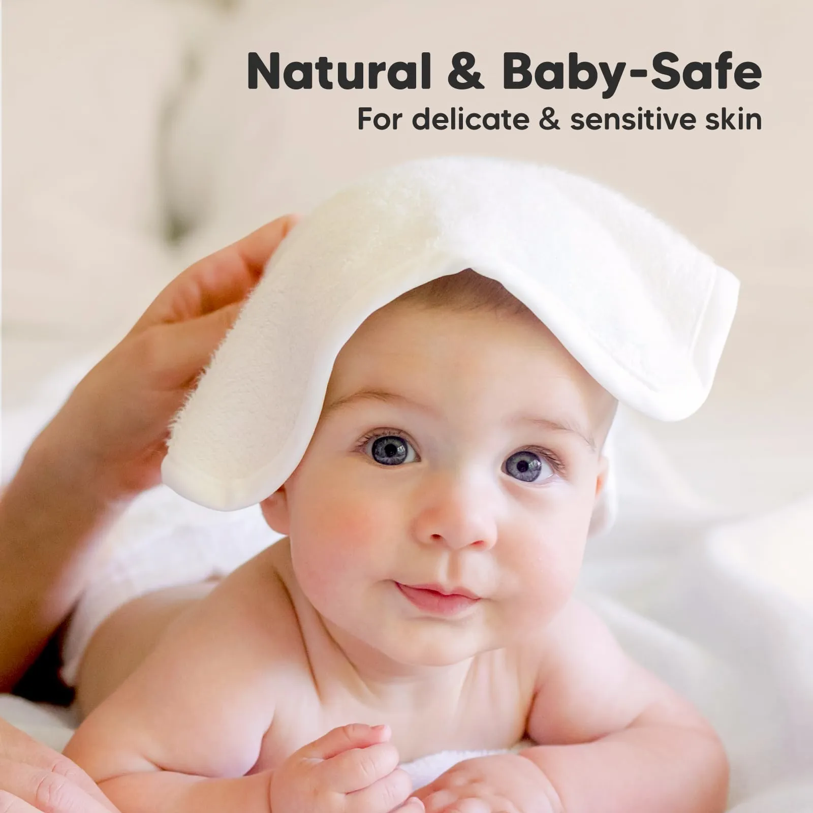KeaBabies: Baby Washcloths, Soft Viscose, Bamboo Deluxe