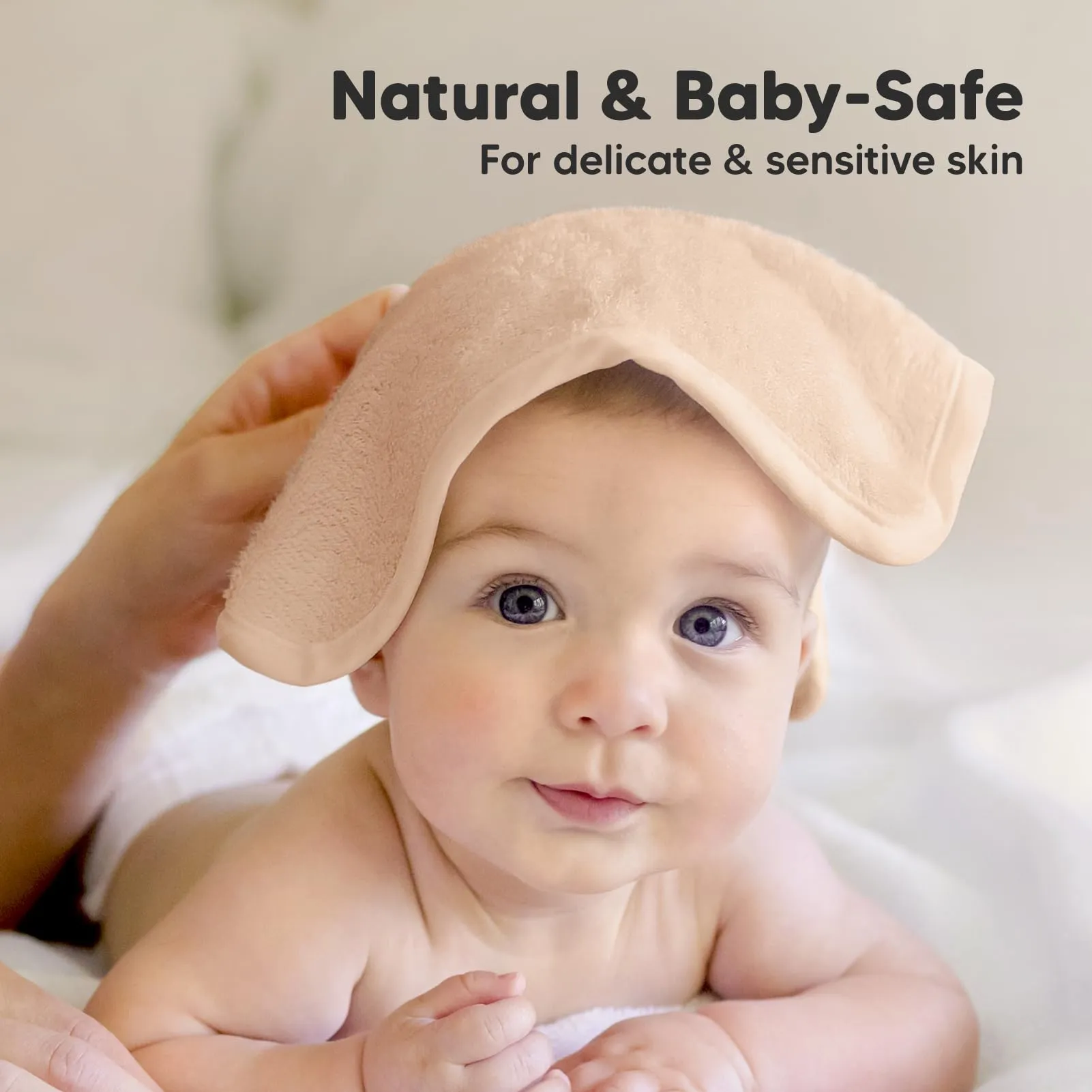 KeaBabies: Baby Washcloths, Soft Viscose, Bamboo Deluxe