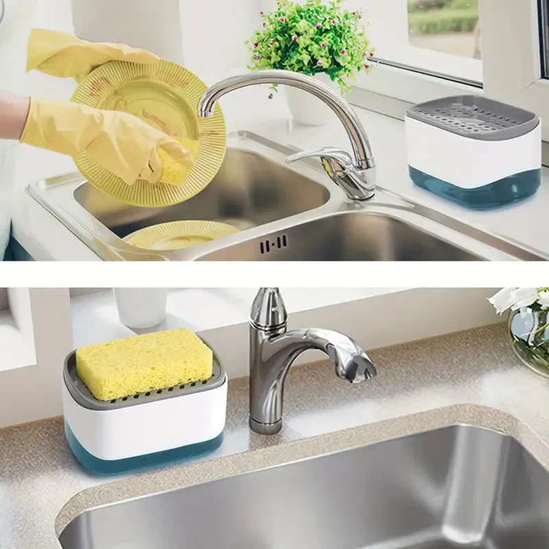 Kitchen Soap Pump and Sponge Caddy
