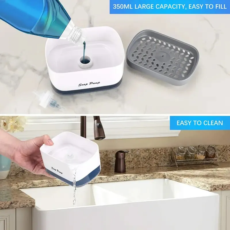 Kitchen Soap Pump and Sponge Caddy