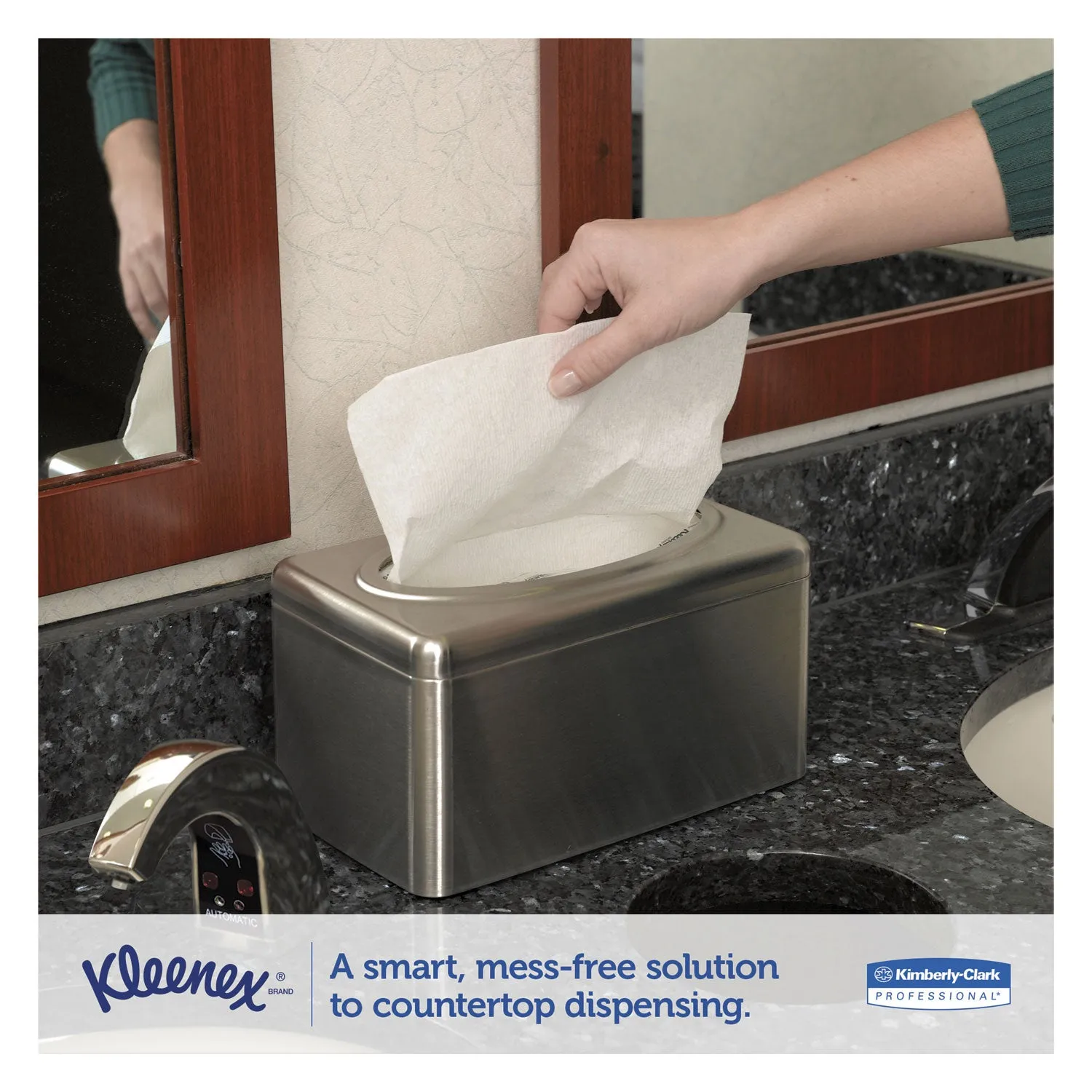 Kleenex Hand Towels, Pop-Up Box, Cloth, 9 X 10 1/2, 120/Box, 18 Boxes/Carton - KCC01701CT