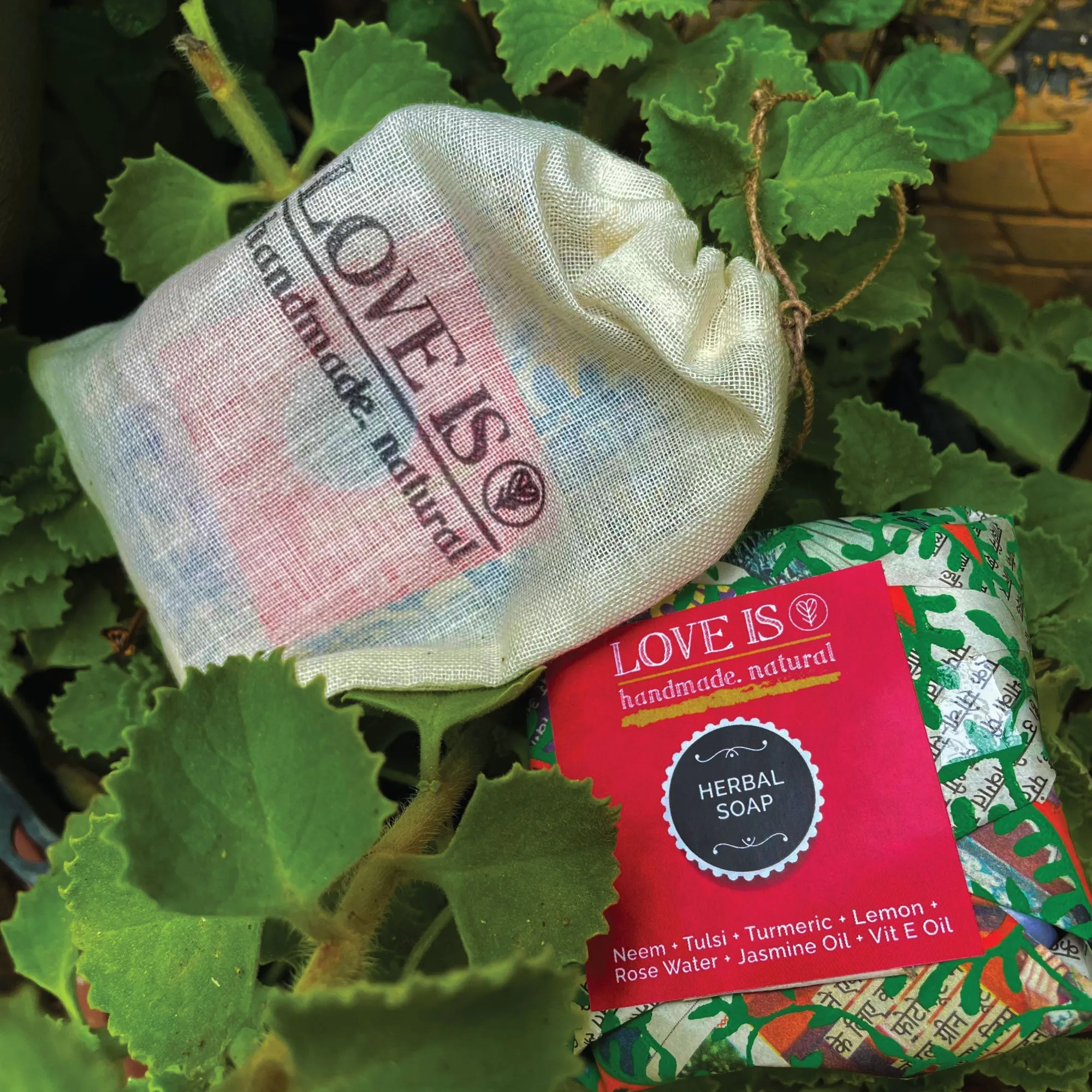 Love is Herbal Soap - Neem, Tulsi, Lemon, Turmeric