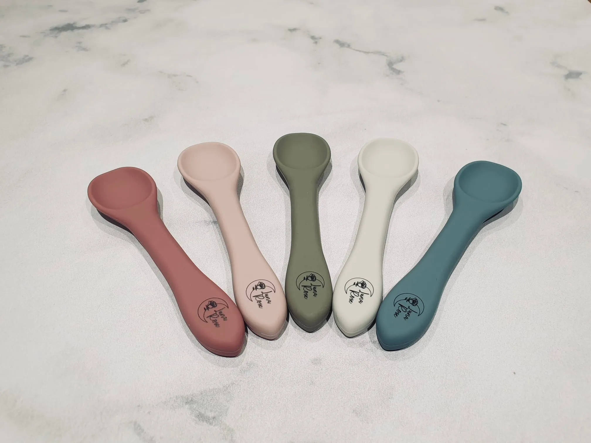 Luna Rose Dusty Pink Silicone Bowl & Spoon Set