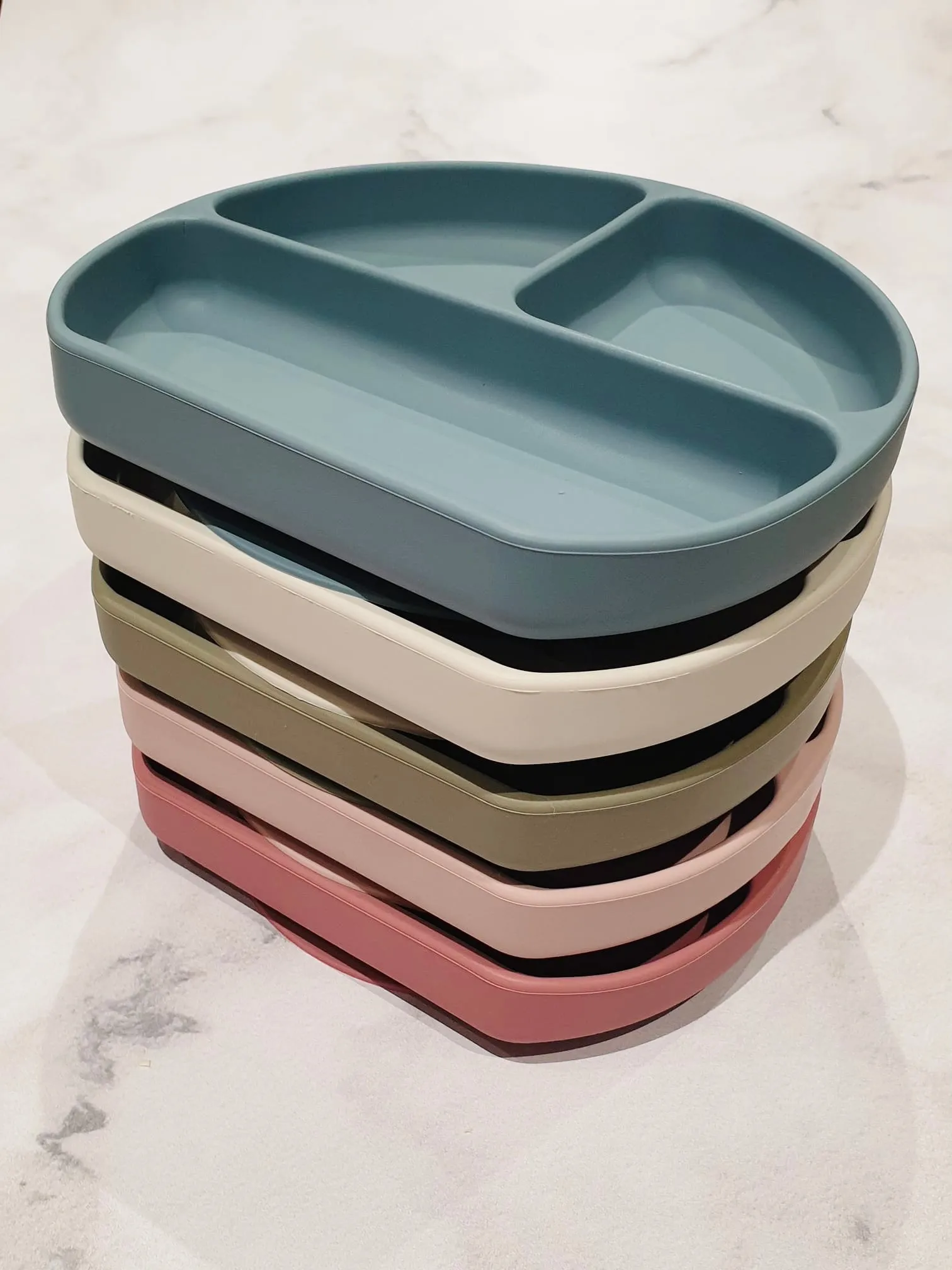Luna Rose Powder Rose Silicone Section Plate