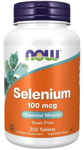 Now Selenium 100mcg Tablets 250ct