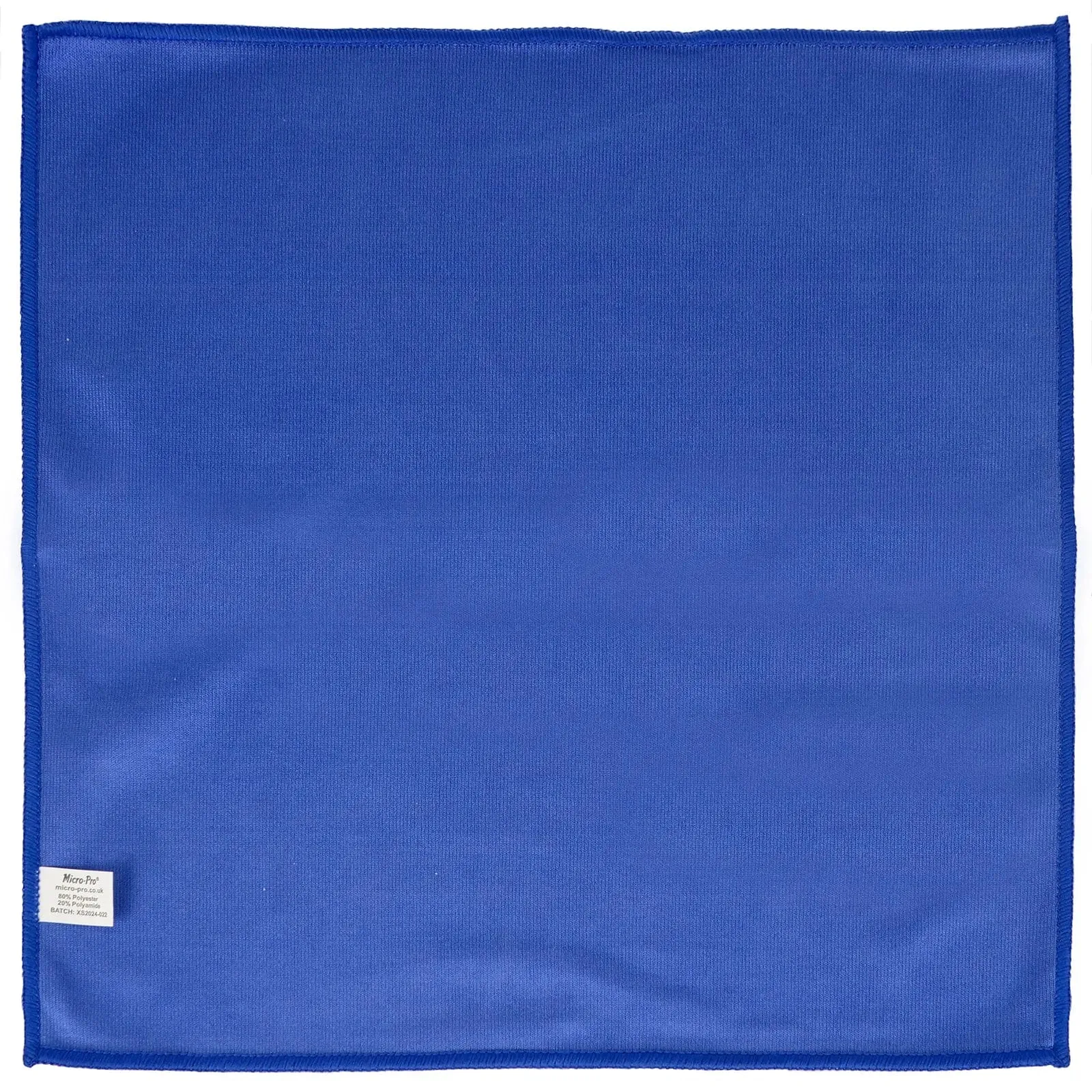 Pack of 10 Micro-Pro Microfibre Glass Cloths Windows Mirrors Blue Square 40cm