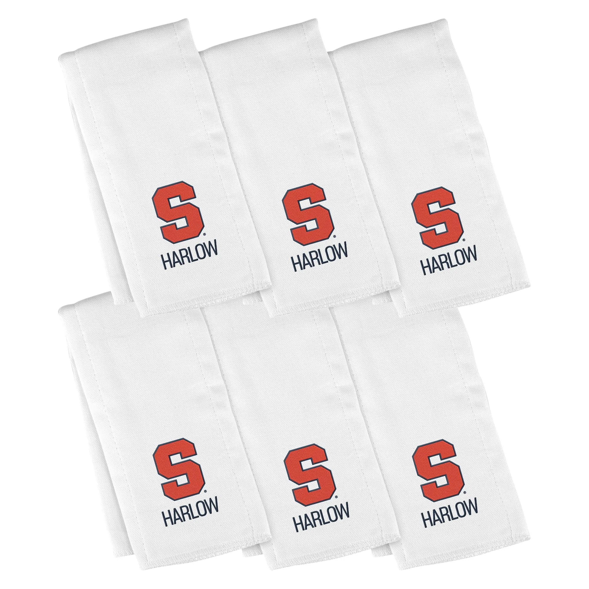 Personalized Syracuse Orange 6-Pack Burp Cloths