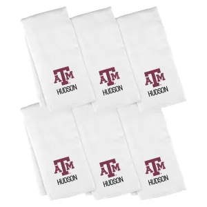 Personalized Texas A&M Aggies 6-Pack Burp Cloths
