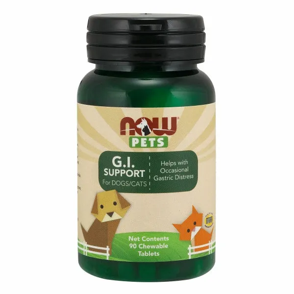 Pets GI Support (Probiotic) 90 Lozenges By Now Foods