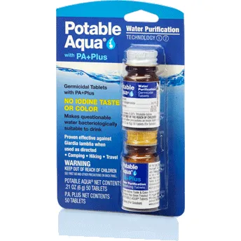 Potable Aqua with PA  Drinking Water Germicidal Tablets