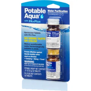 Potable Aqua with PA  Drinking Water Germicidal Tablets
