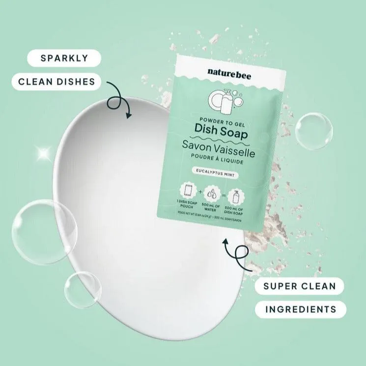 Powder to Gel Dish Soap - Eucalyptus Mint