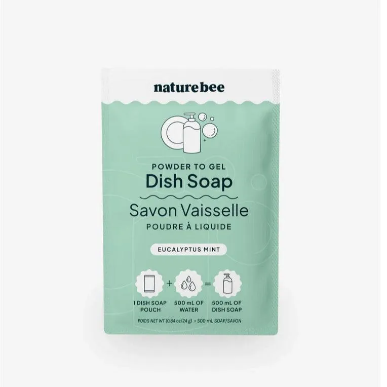 Powder to Gel Dish Soap - Eucalyptus Mint