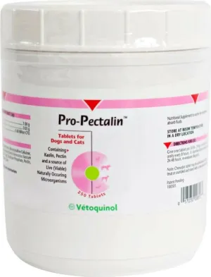 Pro-Pectalin Tablets - Anti Diarrhea Medicine for Dogs & Cats (250 tablets)