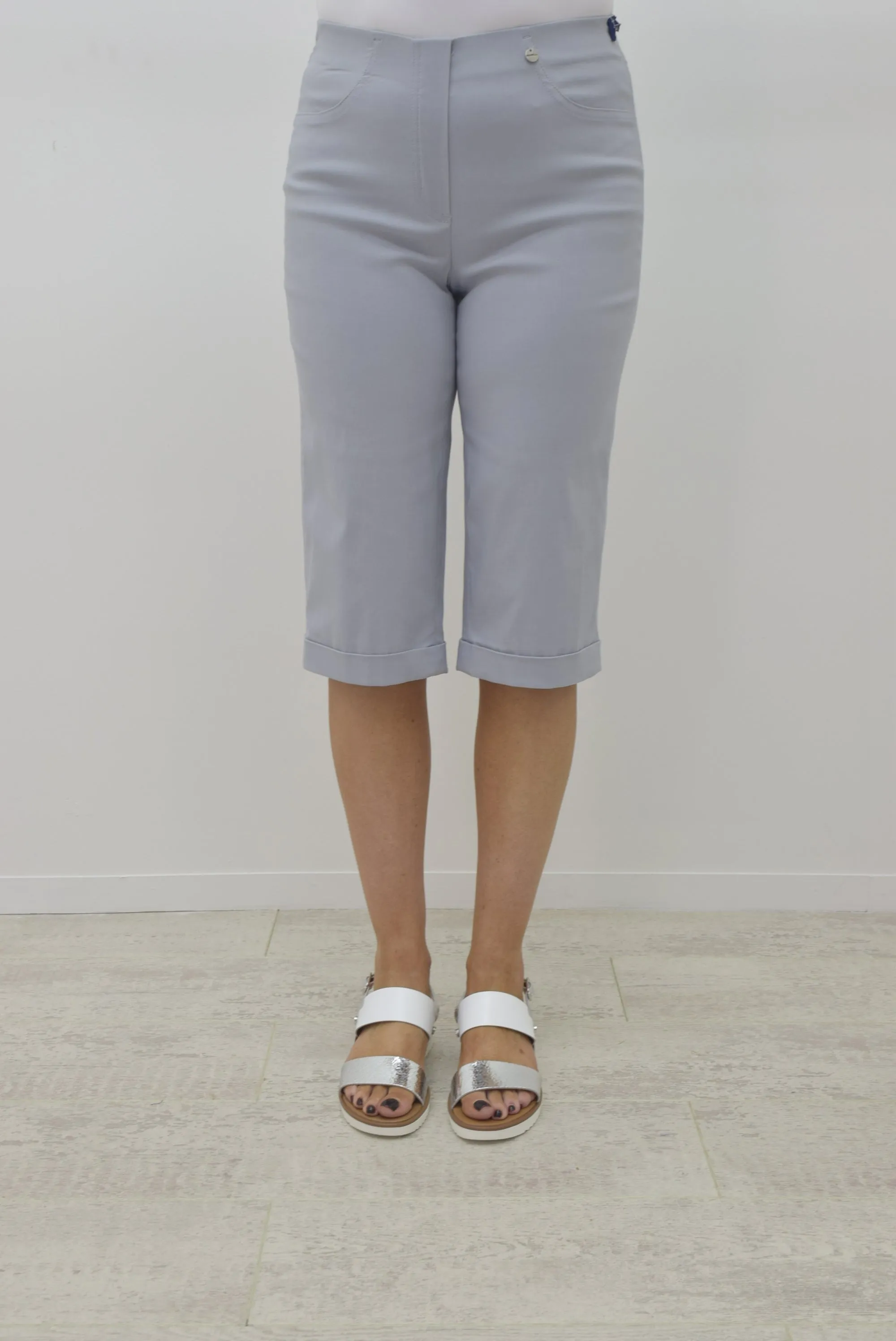 Robell Bella Grey Shorts - 51625 5499 91
