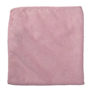 Rubbermaid Economy Microfibre Cloth Pink 400x400mm (Pack of 24) - HZ150