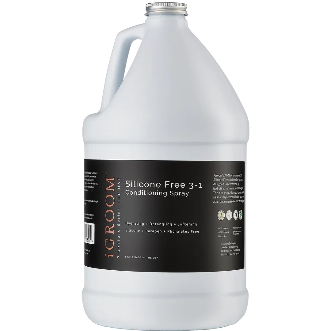 Silicone Free 3-1 Conditioning/Detangling Spray Gallon by iGroom
