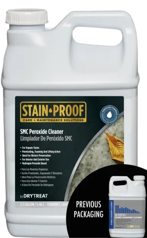 Stain Proof SMC Peroxide Cleaner formerly Dry Treat S-Tech Stone & Masonry Cleaner