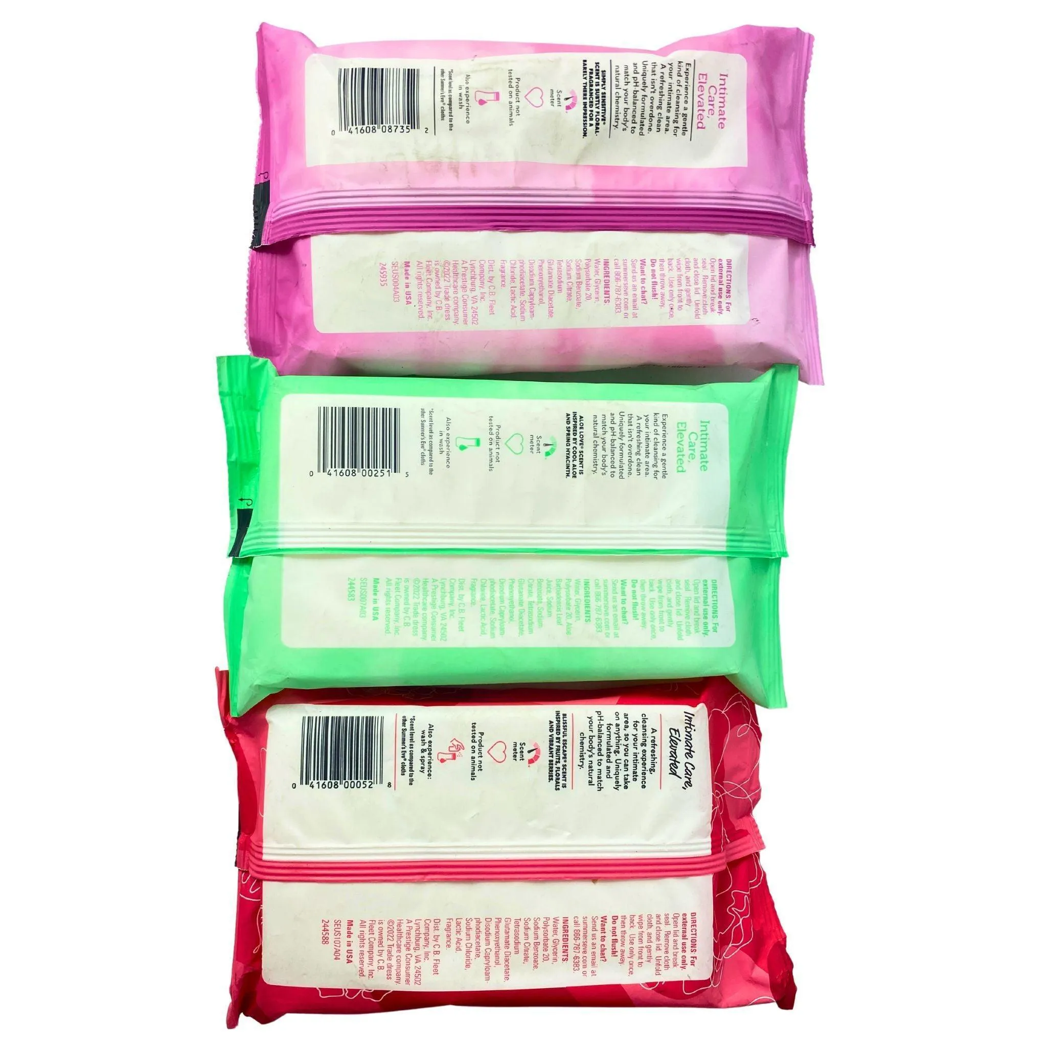 Summers Eve Daily Gentle Cloths Assorted Mix (45 Pcs Lot)