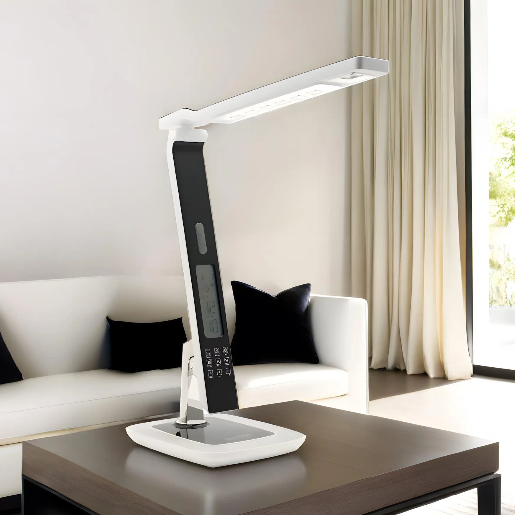 Tempo LED Task Lamp 10w w/ Alarm, Date and Time Functions