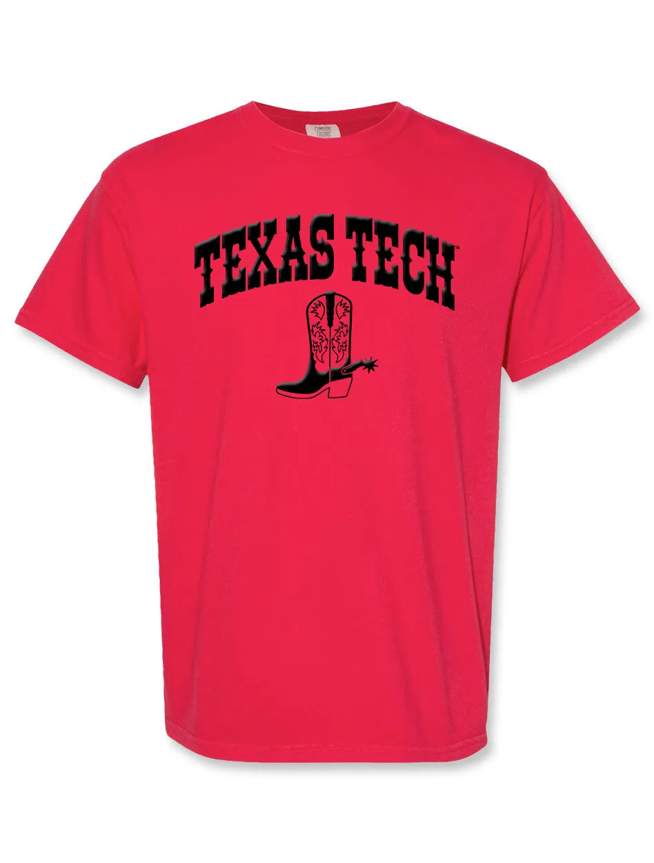 Texas Tech "Boot Scoot" Puff  Print T-Shirt