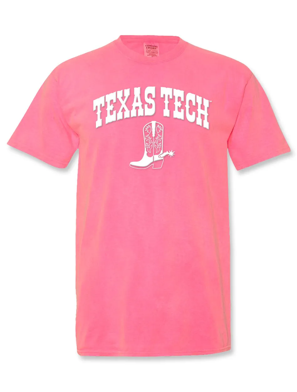 Texas Tech "Boot Scoot" Puff  Print T-Shirt