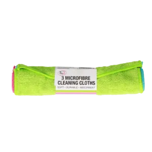 Tidyz Microfibre Cleaning Cloths, 3 Pack