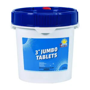 TropiClear 7.875 LB Unwrapped 3” Chlorine Tabs - TC-38