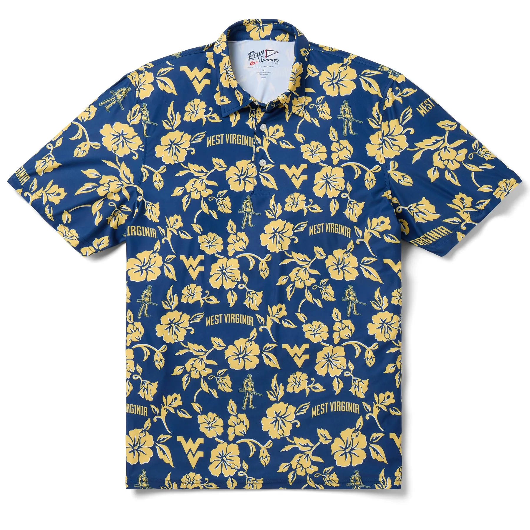 WEST VIRGINIA UNIVERSITY GAME DAY PERFORMANCE POLO / Performance Fabric