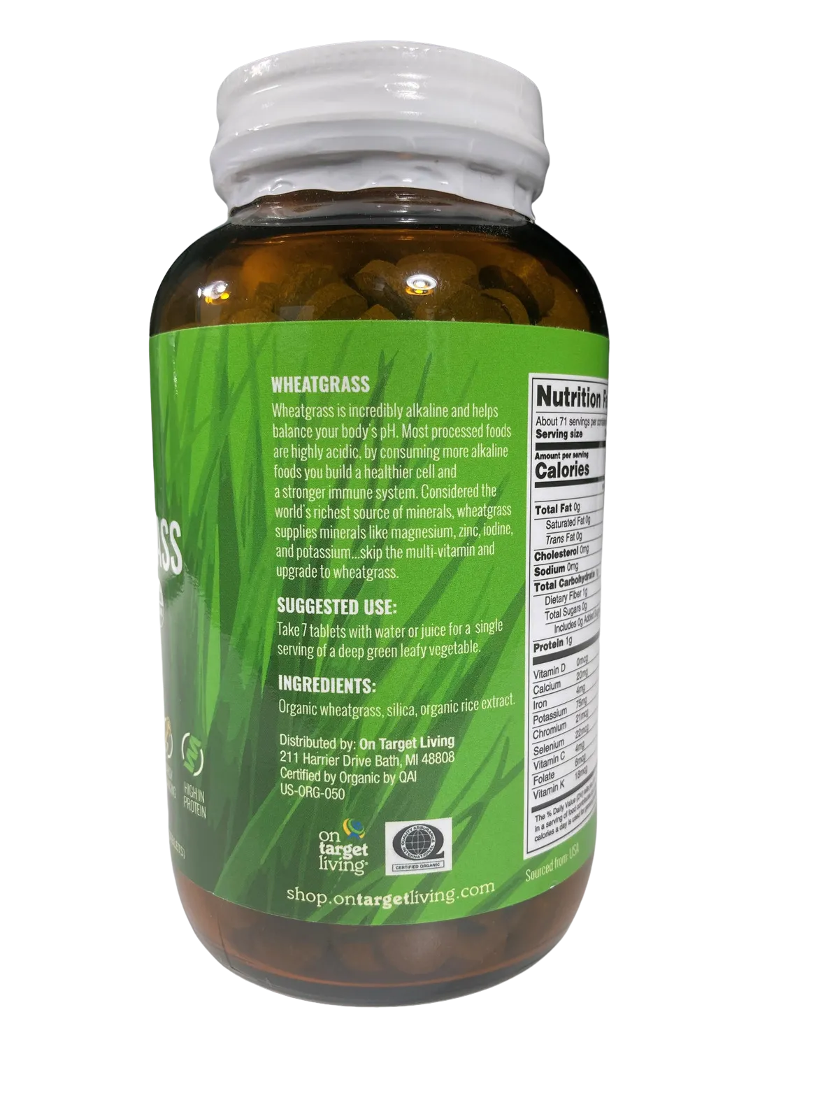 Wheat Grass Tablets- 500 Tablets