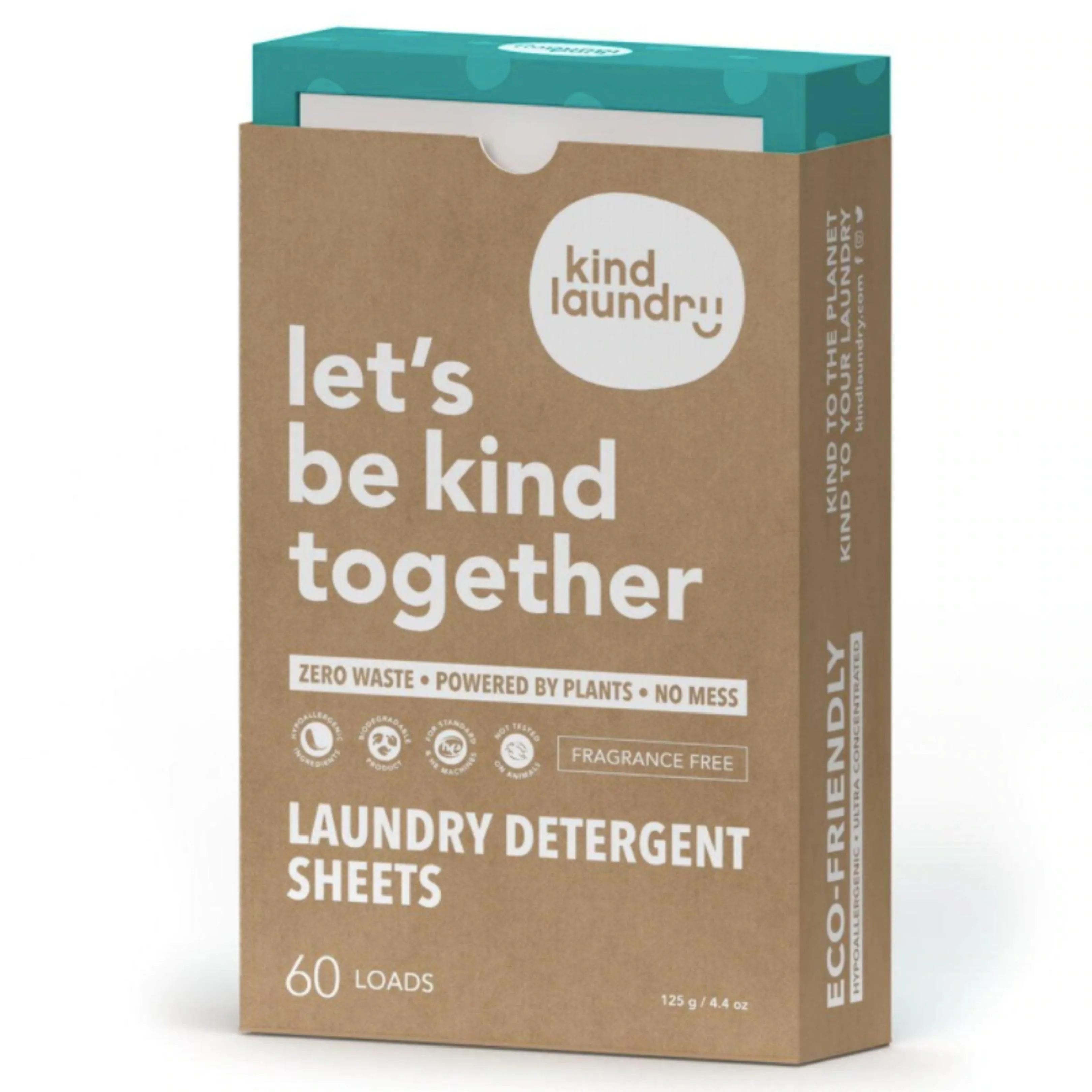 zero waste laundry detergent sheets - ocean breeze scent (60 sheets)